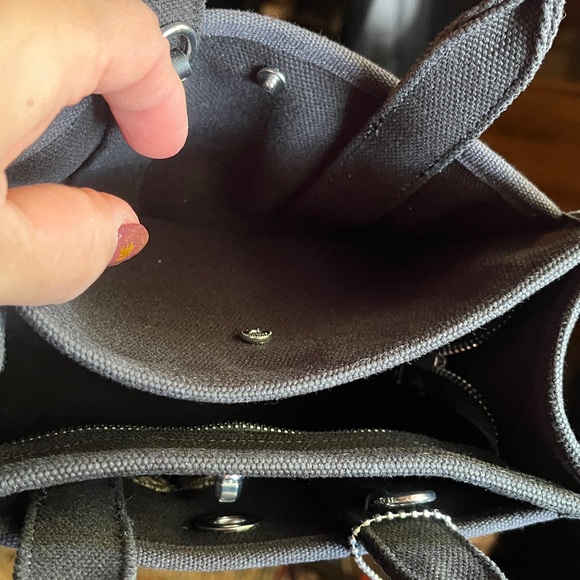 Coach Black Canvas Tote Bag MINI - Picture 7 of 7